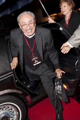 manny sr. in limo