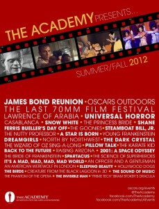 academy screenings poster